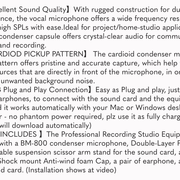 Podcast Equipment Bundle, Audio Interface with All in One Live Sound Card - Picture 7 of 7